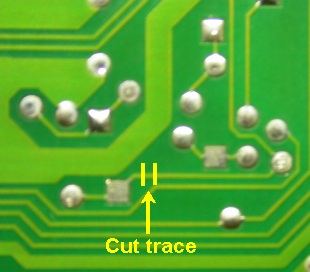 Trace to cut - close-up view