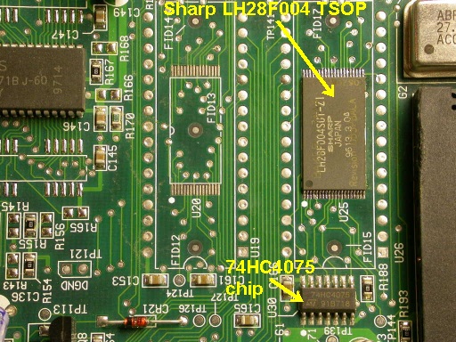 Sharp LH28F004 TSOP